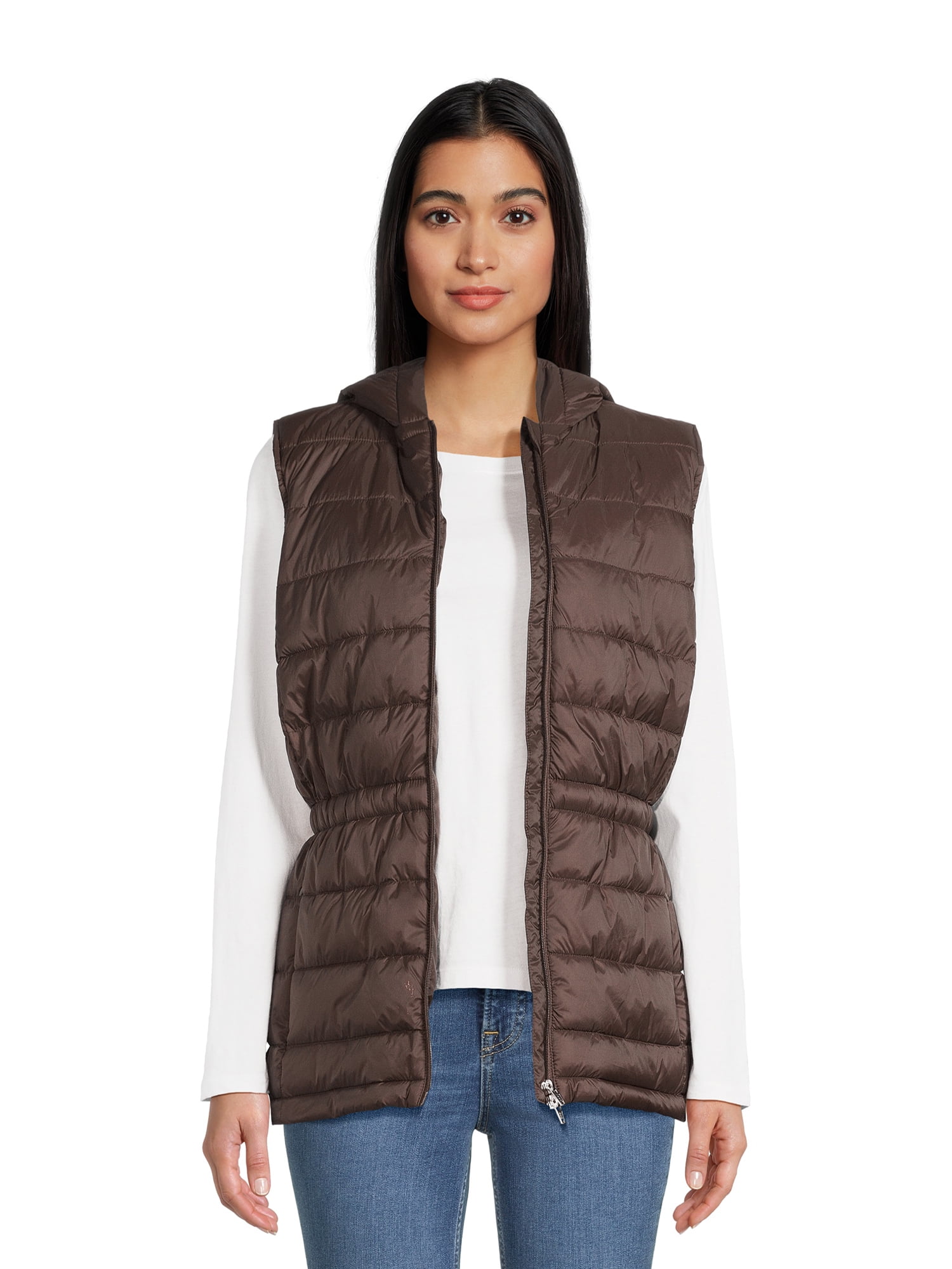 Swiss Tech Women's Hooded Cinch Waist Vest