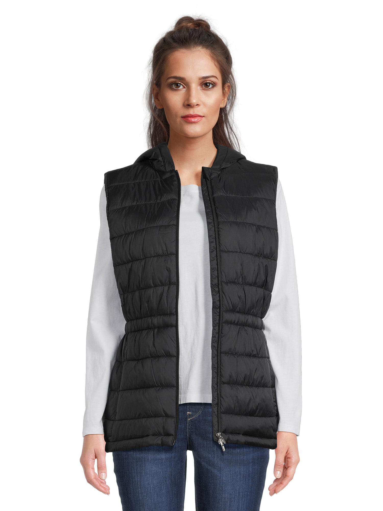 Swiss Tech Women's Hooded Cinch Waist Vest
