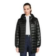 Swiss Tech Women's Hooded Mid Length Puffer Jacket, Sizes XS-3X