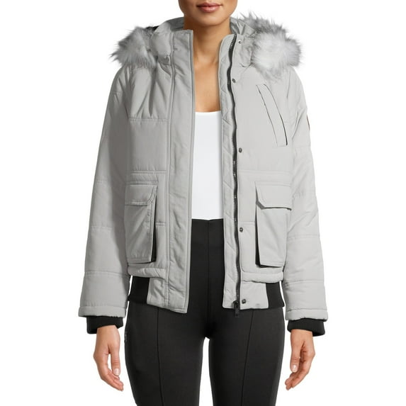 Swiss Tech Women's Long Sleeve Bomber Mid-Length Jacket