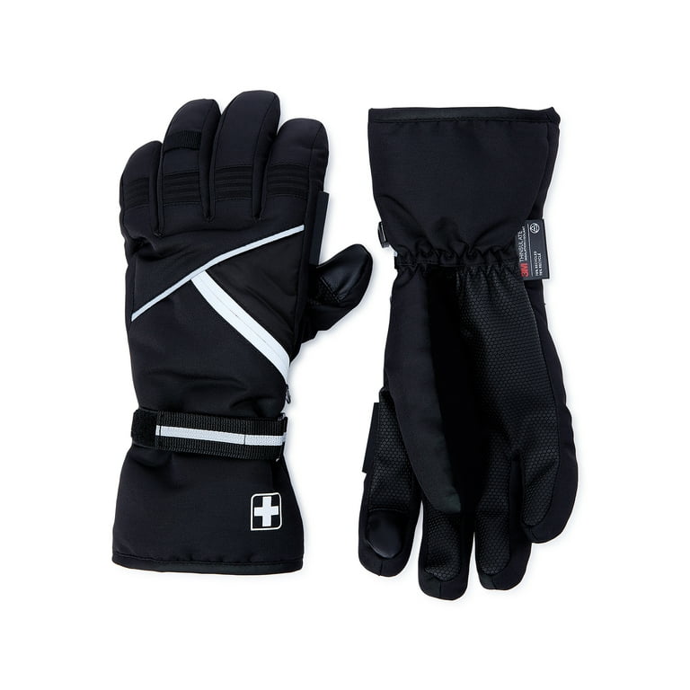 Womens black ski gloves outlet
