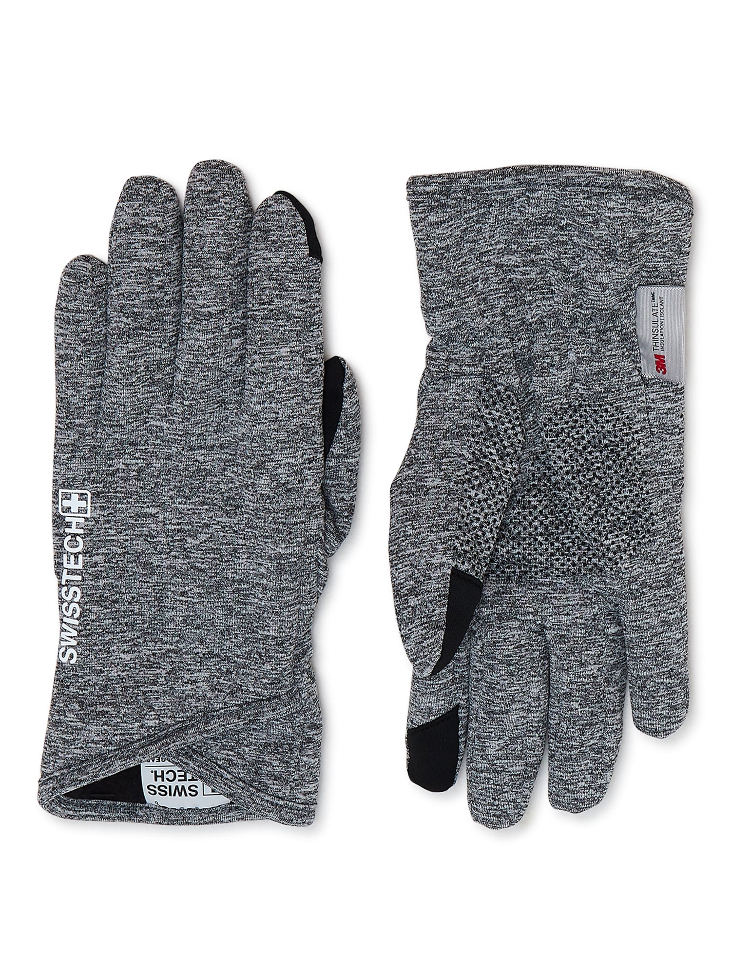 tech fleece gloves grey