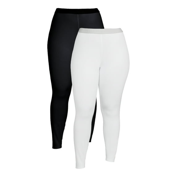 Swiss Tech Women's and Plus 2-Pack Base Layer Bottoms