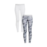 Swiss Tech Women's and Plus 2-Pack Base Layer Bottoms