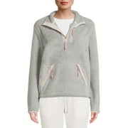 Swiss Tech Women’s and Plus Faux Sherpa Quarter-Zip Jacket