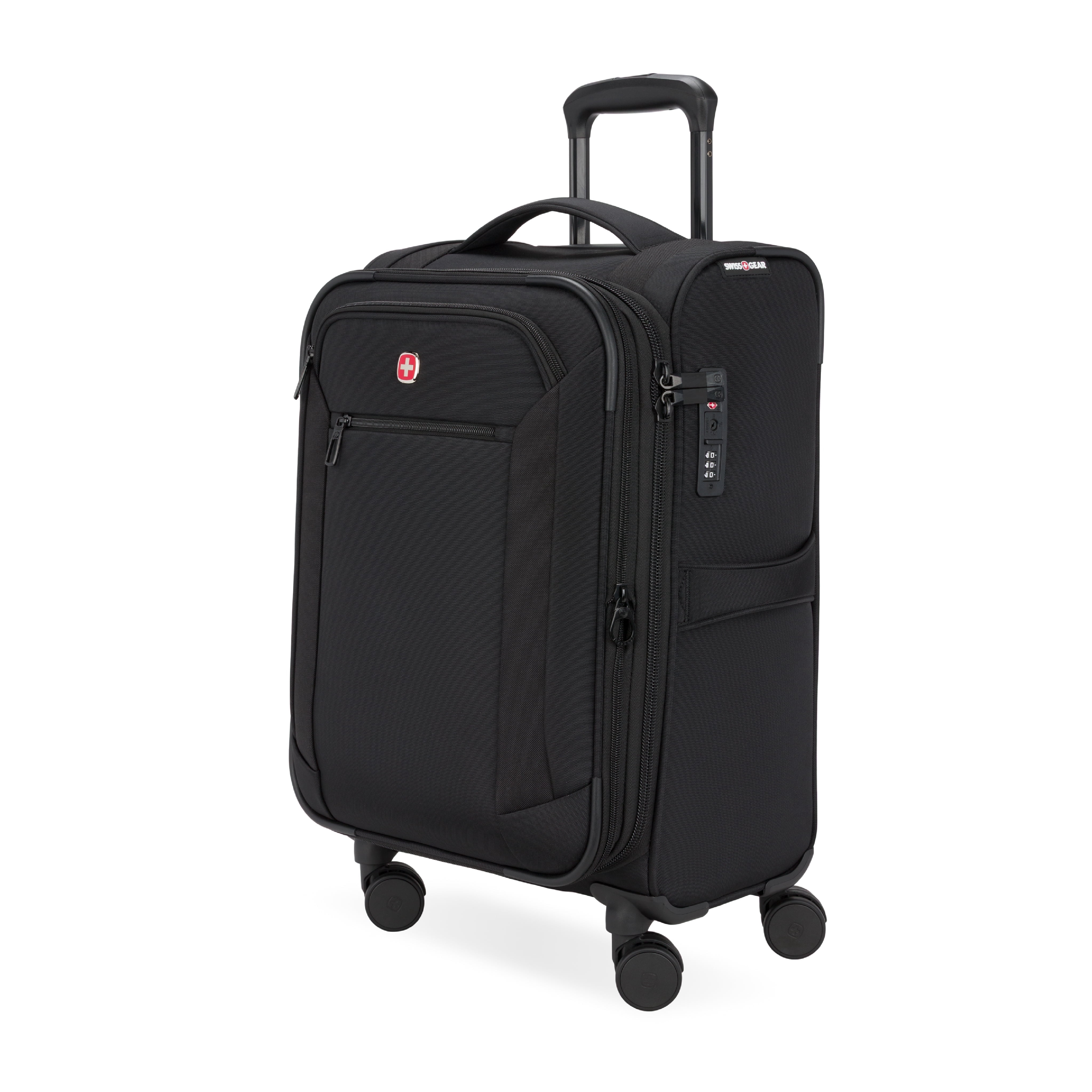 SWISSGEAR Stride Expandable Carry-On Spinner Luggage, Peacoat Blue
