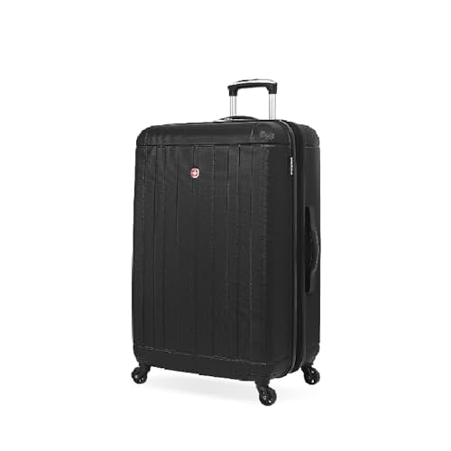 SwissGear Black 24- inch Lightweight Hardside Spinner Suitcase