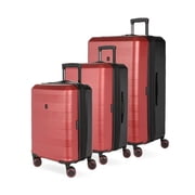 SwissGear Duet Hardside Expandable Luggage with Spinner Wheels, Red/Black