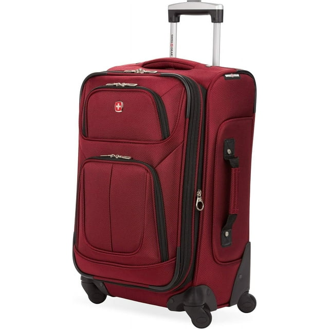 Swissgear Sion Softside Expandable Roller Luggage, Burgundy, Carry-on 