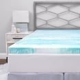 thumbnail image 1 of SwissLux 3-inch Gel Swirl Memory Foam Mattress Topper from SensorPEDIC Twin, 1 of 6