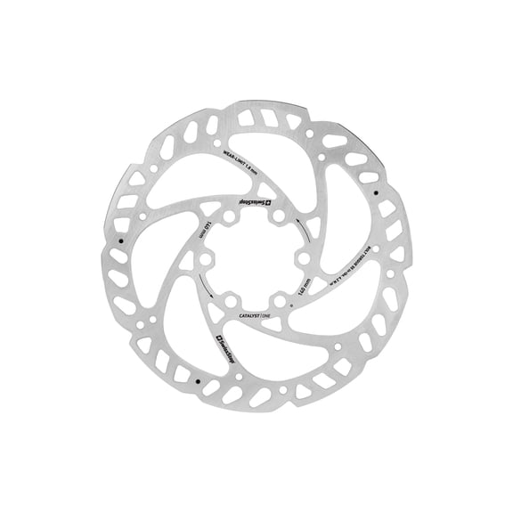 SwissStop Catalyst One Disc Rotor - 140mm, 6-Bolt, Silver