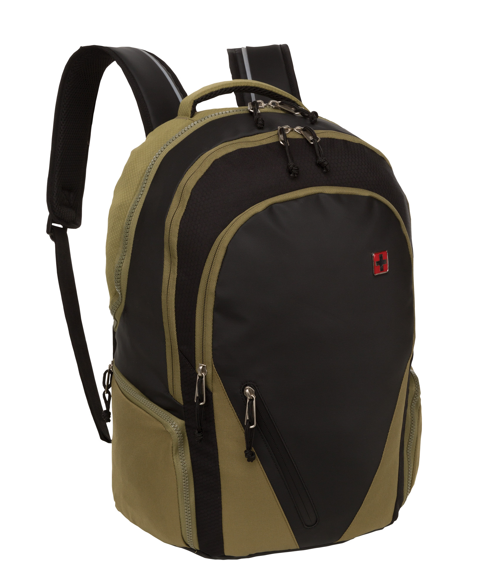 SwissTech Basel 39.2 Ltr School Backpack Laptop Sleeve, Olive Green, Unisex, Adult, Teen, Polyester - image 1 of 11