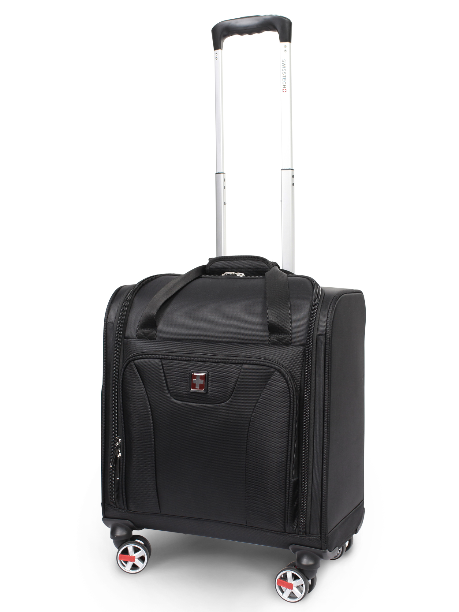 SwissTech Executive 16.5" Carry-on Luggage, 8-Wheel Underseater, Black (Walmart Exclusive) - image 1 of 9