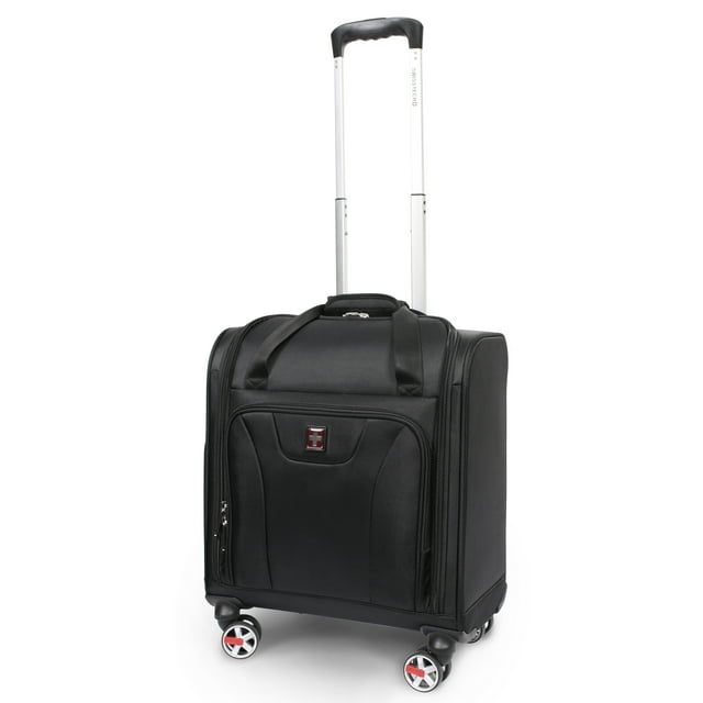 SwissTech Executive 16.5" Carry-on Luggage, 8-Wheel Underseater, Black (Walmart Exclusive)