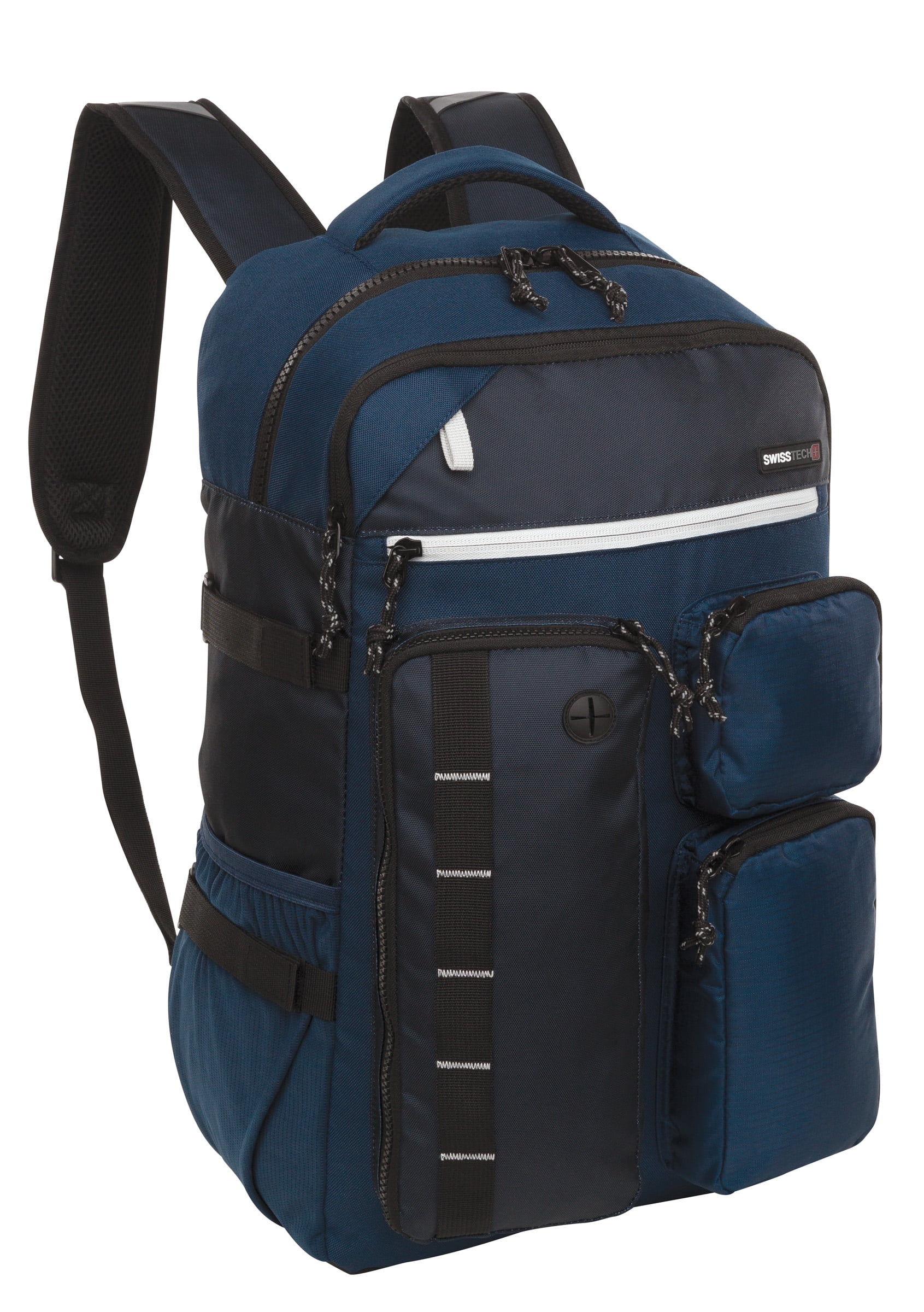 SwissTech Lucerne 34.4 L School Backpack Laptop Tablet Sleeve, Blue,  Unisex, Adult, Teen, Polyester
