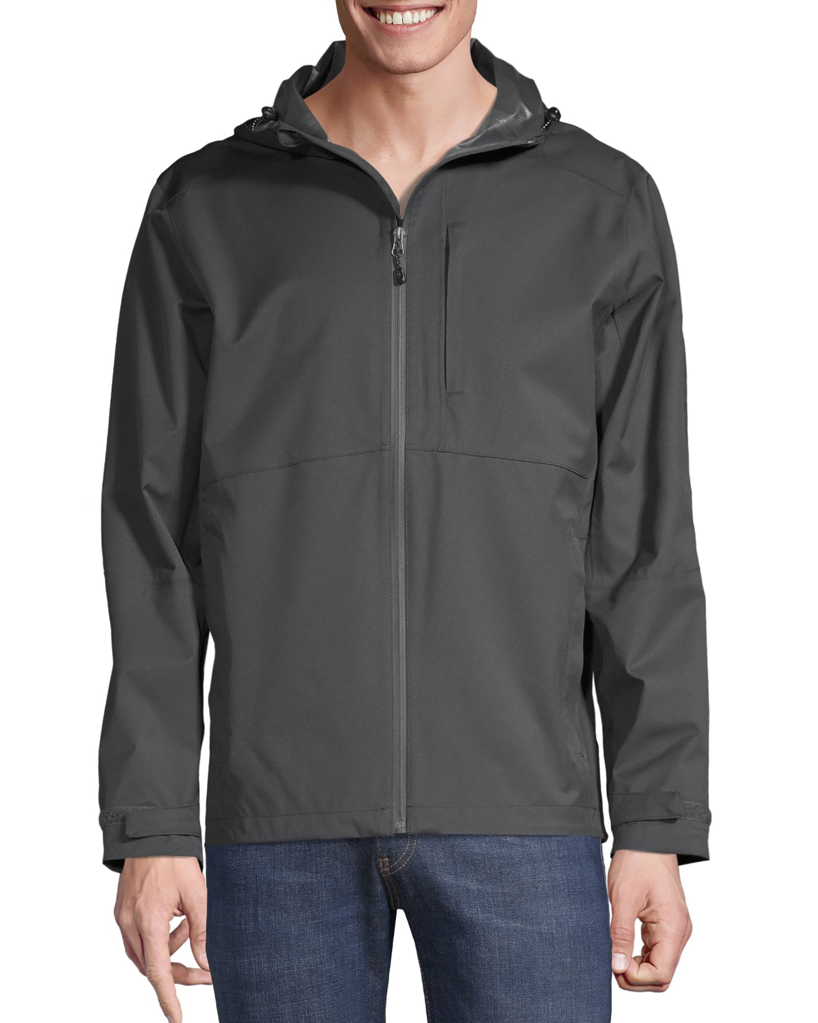 SwissTech Men's and Big Men's Rain Shell Jacket, up to Size 5XL