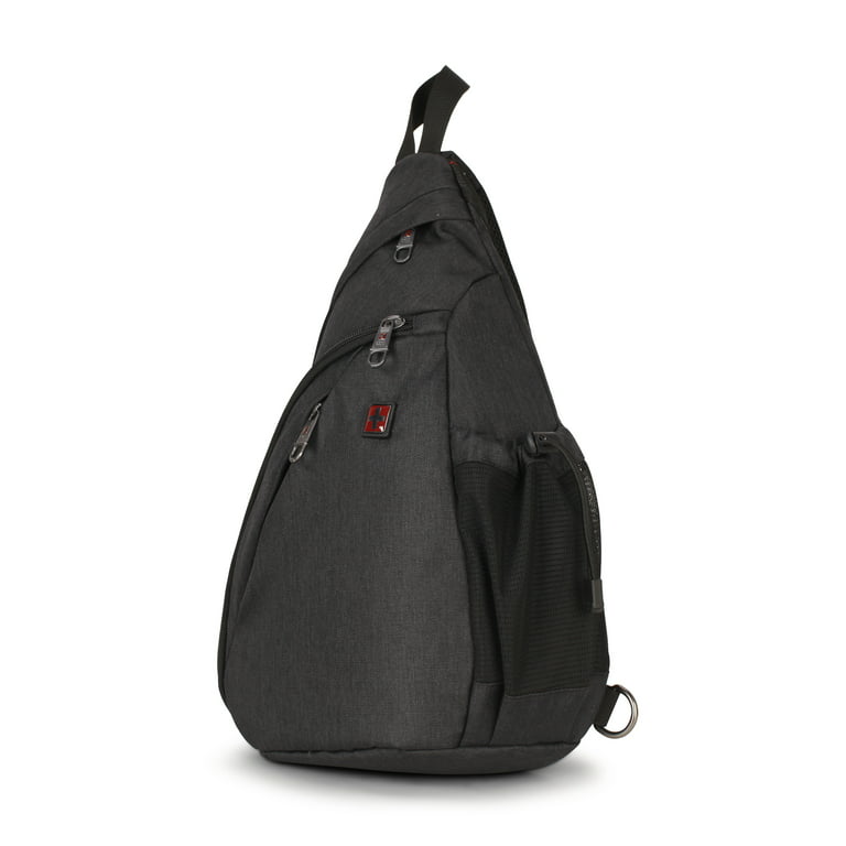 SwissTech Travel Sling Backpack, Black (All Ages) (Walmart