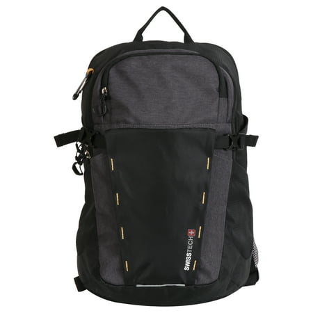 SwissTech Unisex 20L Commuter Adult Backpack, for School and Work, Black