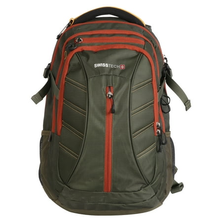 SwissTech Unisex 23L Adult Campus Backpack, for School and Work, Green