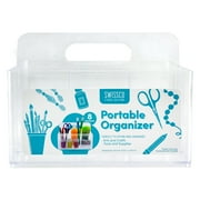 Swissco Portable Storage Caddy Organizer Caddy for Arts and Crafts, School Supplies, 8 Sections, Clear