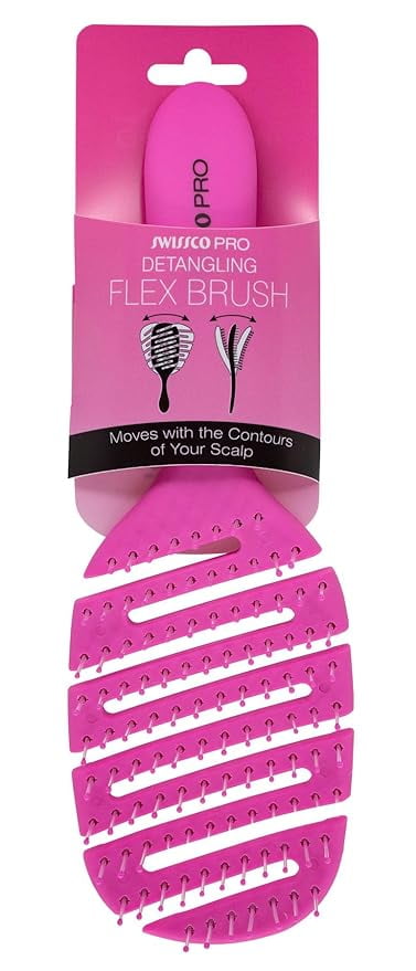 Swissco Pro Detangling Flex Brush - Just Pink - Walmart.com
