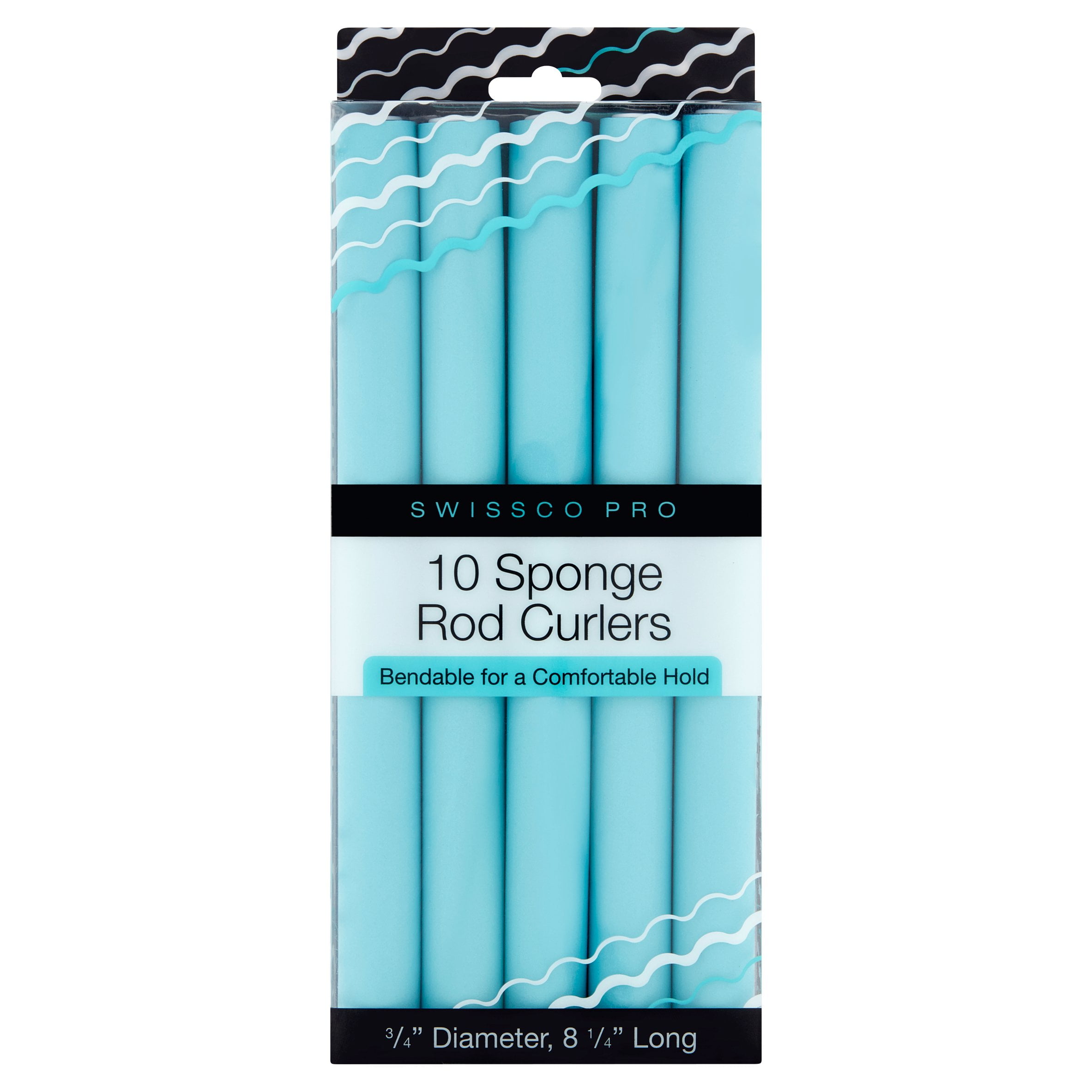 Swissco Pro Sponge Rod Curlers, 10 count