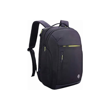 Swissdigital Java Business Travel Backpack and 17" Laptop Case, Black/Green (SD-805)