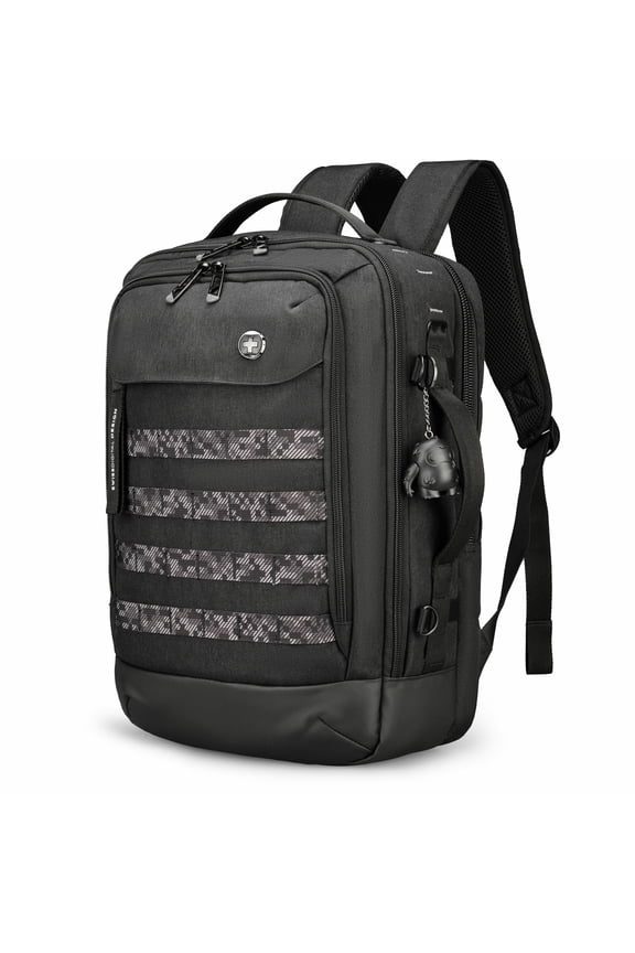 BERG Carrying Case (Backpack) for 9.8" to 16" Notebook, Tablet - Black - RFID Resistant - Shoulder Strap, Trolley Strap, Handle - 16.9" Height x 11.8" Width x 6.3" Depth - Large