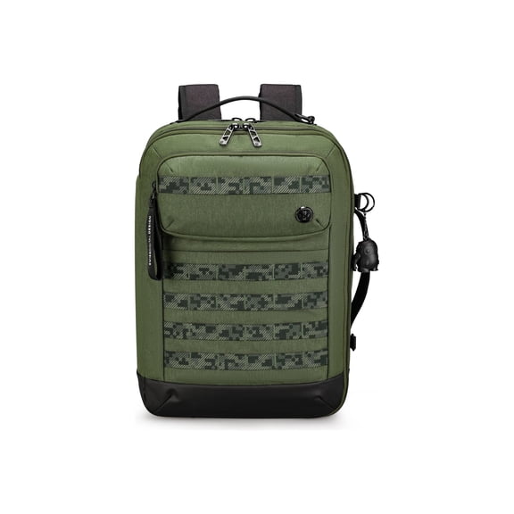 Swissdigital Design BERG Carrying Case (Briefcase) for 16" Notebook, Tablet - Dark Green - Cordura Body - Polyester Pongee Interior Material - Trolley Strap, Handle, Shoulder Strap - 16.9" Height x...