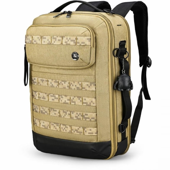 Swissdigital Design BERG Carrying Case (Briefcase) for 16" Notebook, Tablet - Dark Khaki - Trolley Strap, Handle - 16.9" Height x 11.8" Width x 4.6" Depth - Extra Large Size - 5.55 gal