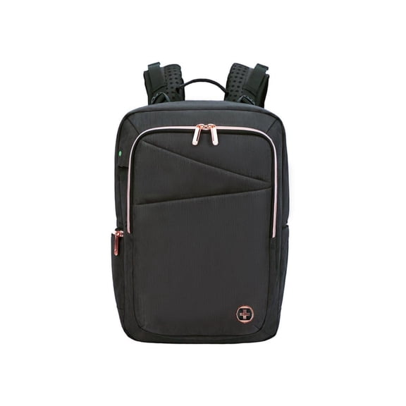 Swissdigital Design Carrying Case (Backpack) for 15.6" Notebook - Black, Rose Gold