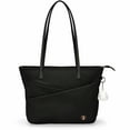 thumbnail image 1 of Swissdigital Design KATY ROSE NG Carrying Case (Tote) for 16" Smartphone, Tablet, Credit Card, Passport, Driving License, Notebook, Power Bank, Key - Black - RFID Resistant - Plastic Body - 15" Hei..., 1 of 16
