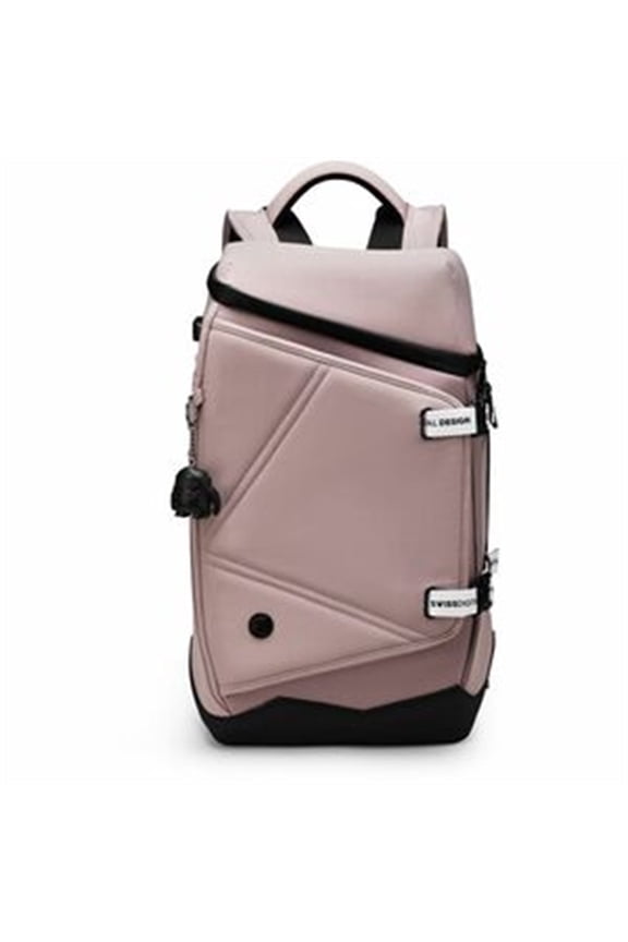 Swissdigital SEON Lotus L+ Backpack USB Charging Port with Integrated Cable, RFID Protection, Eco-Friendly Fabric, Water-Resistant Bottom, Trolley Sleeve, Padded Laptop Compartment (Fits up to 16"),