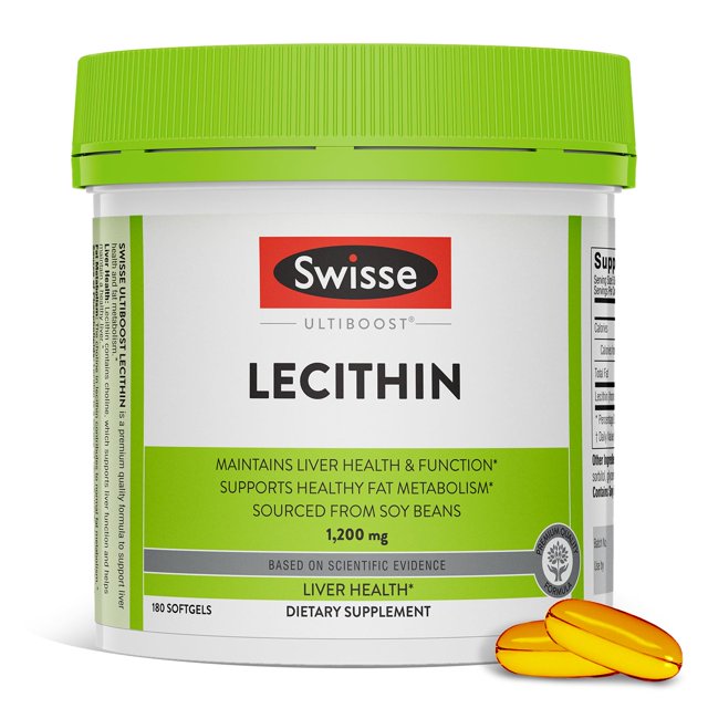 Swisse Soy Lecithin 1200mg Softgels Capsules Maintains Liver Health