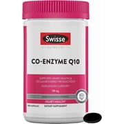 Swisse Co-Enzyme Q10 Dietary Supplement, Supports Heart Health & Cellular Energy Production, 180 Capsules