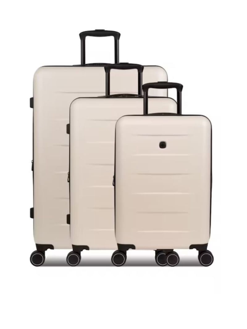 Swissgear 8020 Expandable Hardside Spinner 3pc Luggage Set, Cream