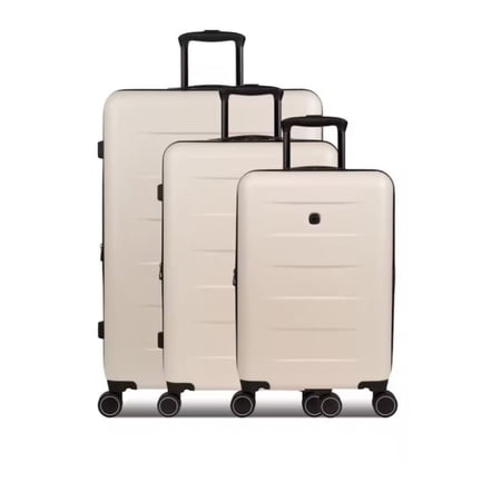 Swissgear 8020 Expandable Hardside Spinner 3pc Luggage Set, Cream