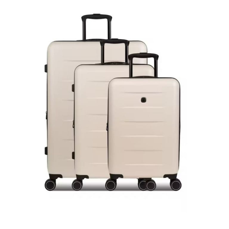 Swissgear 8020 Expandable Hardside Spinner 3pc Luggage Set, Cream