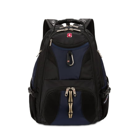 SWISSGEAR 1900 ScanSmart Laptop Backpack, Fits Most 17-Inch Laptops, TSA-Friendly Lay-Flat Design, RFID Protection, and Tablet Pocket, Black, 31L, 18.5-Inch