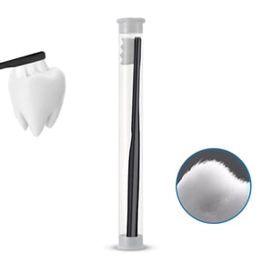 Swissklip Nano Toothbrush Compact 12000+ Micro Nano Bristles Manual Toothbrush Value Pack, Extra Soft, Black