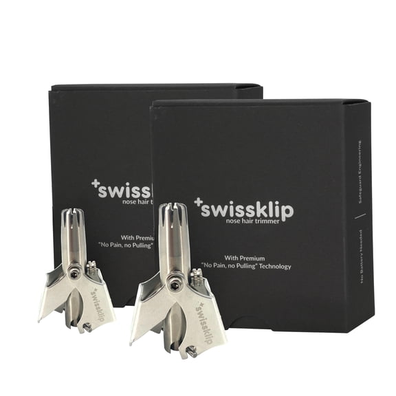 Swissklip Nose Hair Trimmer for Men I Manual Nose Hair Trimmer for Women I Stainless Steel Nose Hair Remover for Men & Women I Easy to Use Ear Hair Trimmer I Keep Your Nose Neat and Clean! (2)