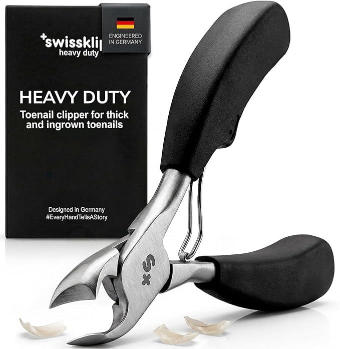 Swissklip Toenail Clippers I Heavy Duty Toe Nail Clippers I Toenail Clippers for Thick Nails I Big Toe Nail Clippers for Thick Toenails I Toenail Scissors I Heavy Duty Nail Clippers for Thick Nail