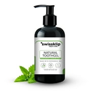 Swissklip Tooth Gel for Healthy Teeth and Gums I Natural Ingredients that Promote Fresh Breath and Brighter Smile I Fluoride-free Natural tooth gel which whitens teeth naturally - 8 oz.