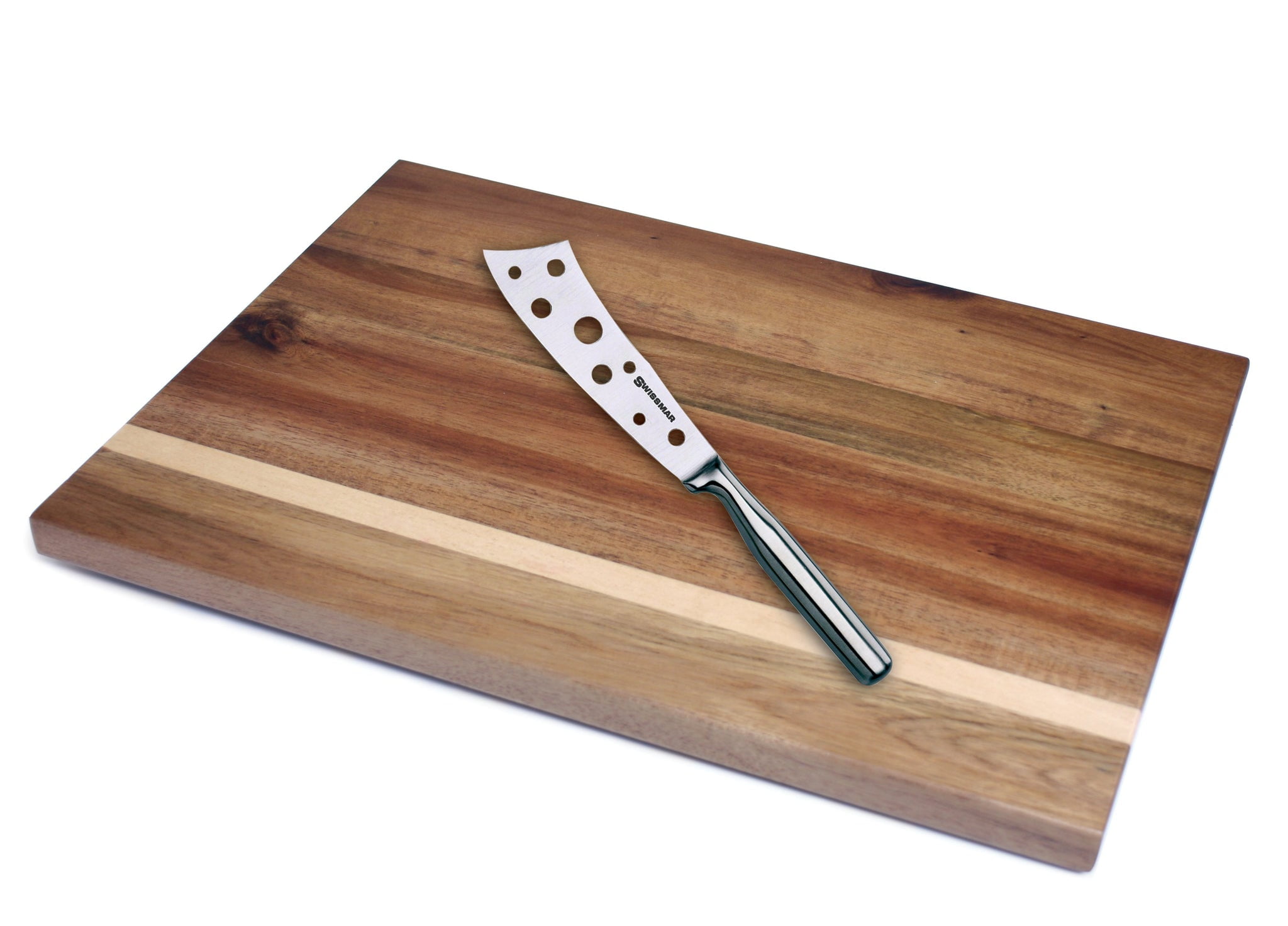 Swissmar 2 Piece Acacia Serving Board and Cheese Knife Set