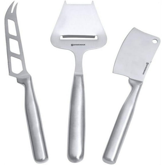 Swissmar Stainless Steel 3-Piece Cheese Knife Set