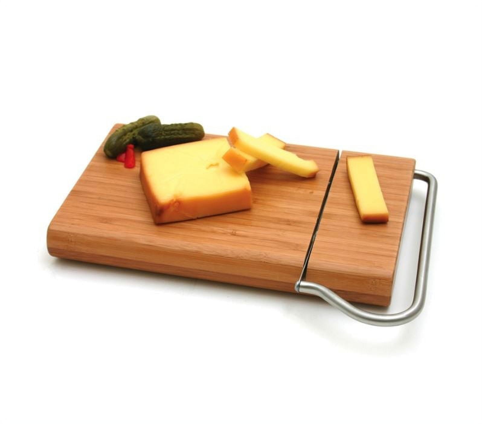 Swissmar Bamboo Cutting Board with Cheese Slicer Blade