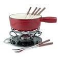 thumbnail image 1 of Swissmar Lugano Cherry Red Cast Iron Cheese Fondue Set, 9-Piece, 1 of 4