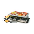thumbnail image 1 of Swissmar Stelvio 8 Person Stone Raclette Party Grill - Stainless, 1 of 3