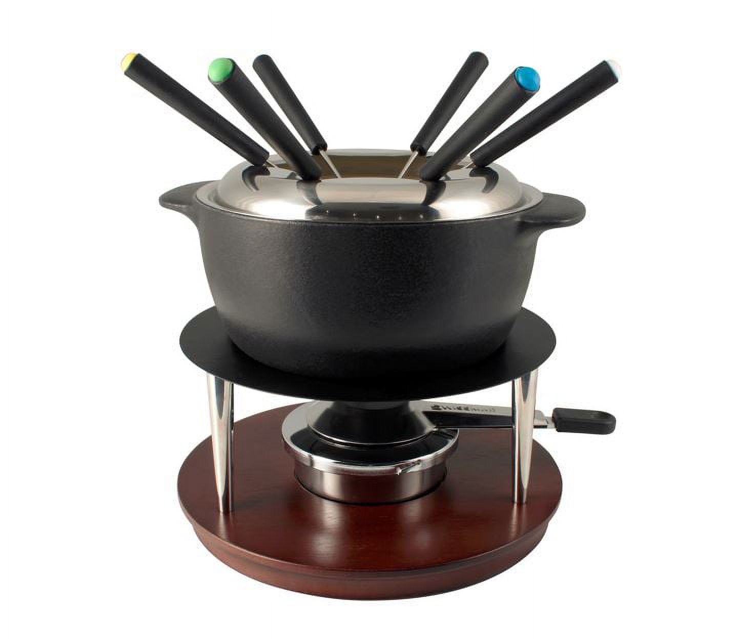 Trudeau Maison Classico Cheese Fondue SetWhite & Black