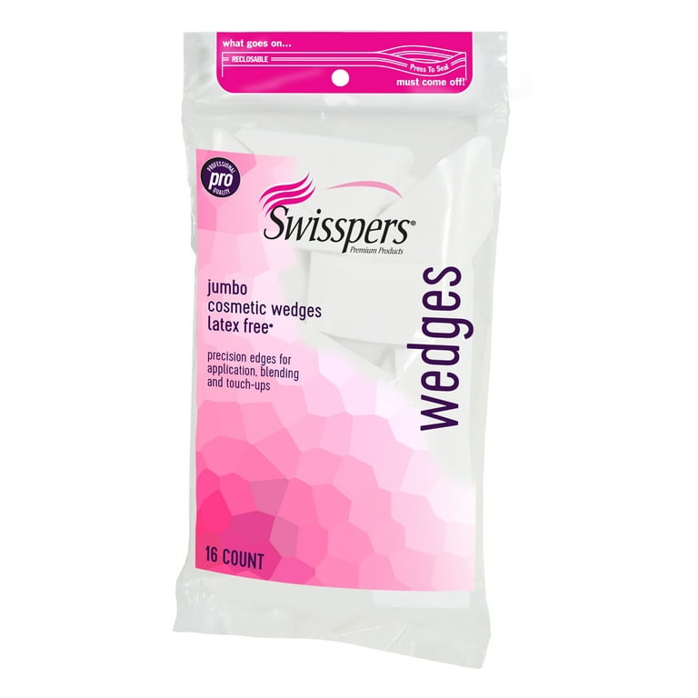 Swisspers Pro Latex Free Jumbo Wedges 16 Count